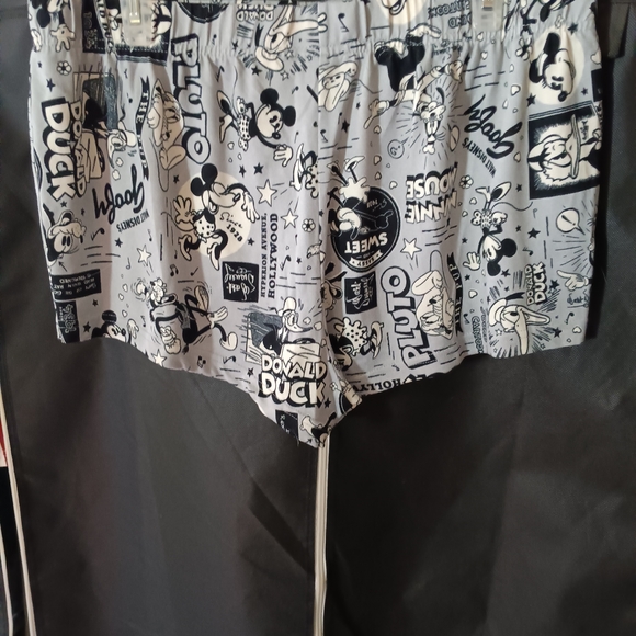 Disney Black & White and Orange & Black Mickey Mouse Pajamma Shorts 2 Pack - Picture 6 of 7